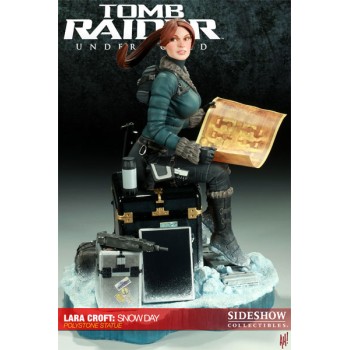 Tomb Raider Underworld Statue Lara Croft Snow Day Sideshow 37 cm